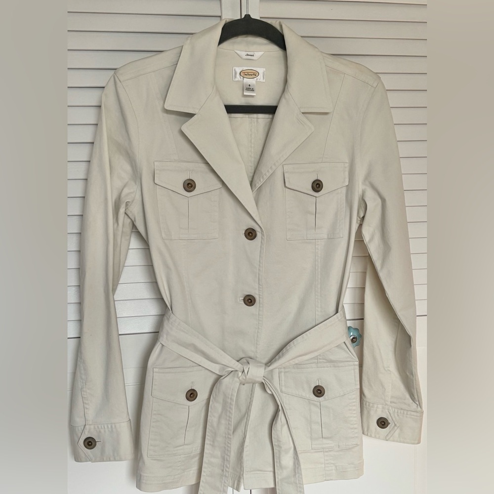 Talbots Light Cream Utility Jacket - image 1